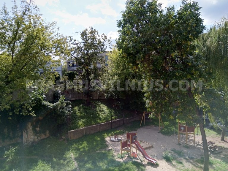 Vue du quartier depuis Kauno gatvė dans la vieille ville de Vilnius